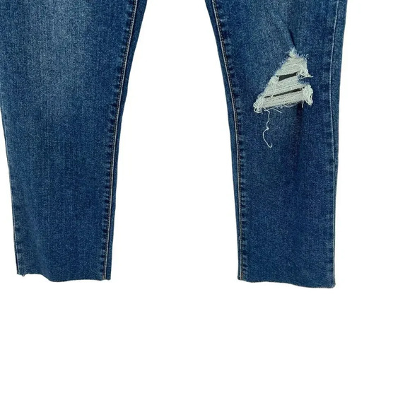 Levi's Wedgie Fit Straight Jeans Medium Destructed Size 29 - Picture 6 of 13